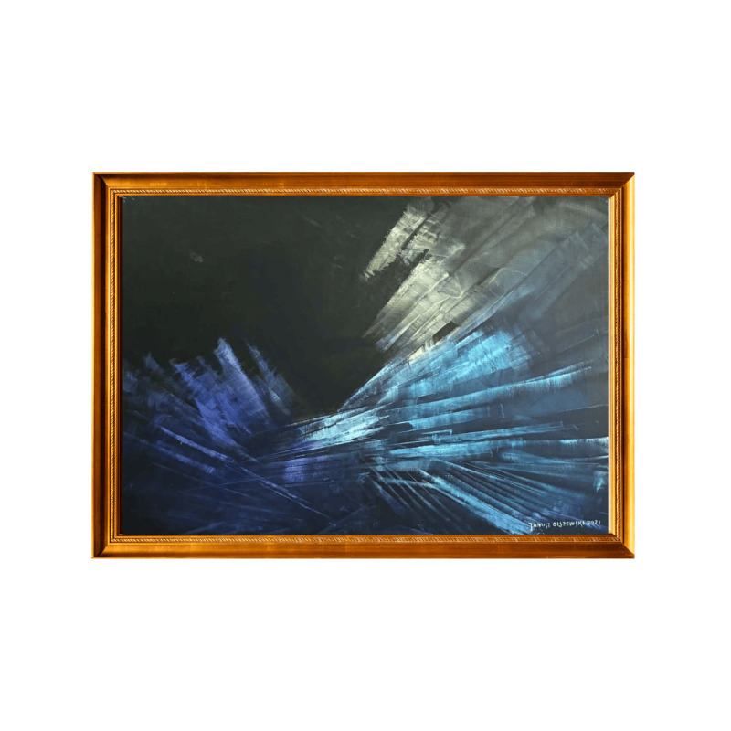 Zorza polarna I olej na płótnie 70x100