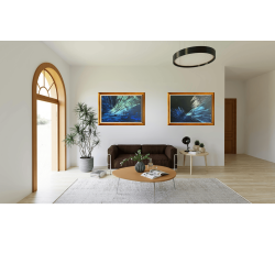 Zorza polarna I olej na płótnie 70x100