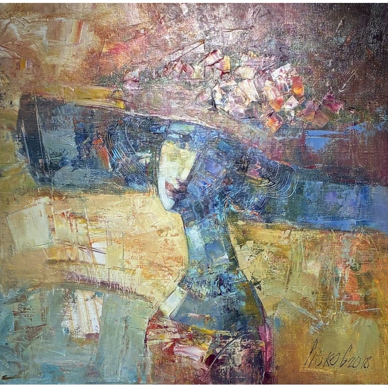 Portret w kapeluszu 60x70