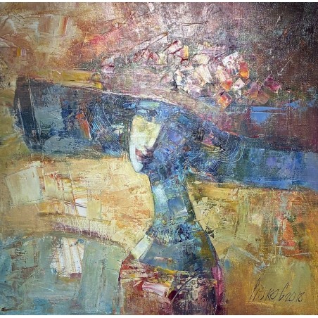 Portret w kapeluszu 60x70