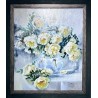 Białe róże 50x60