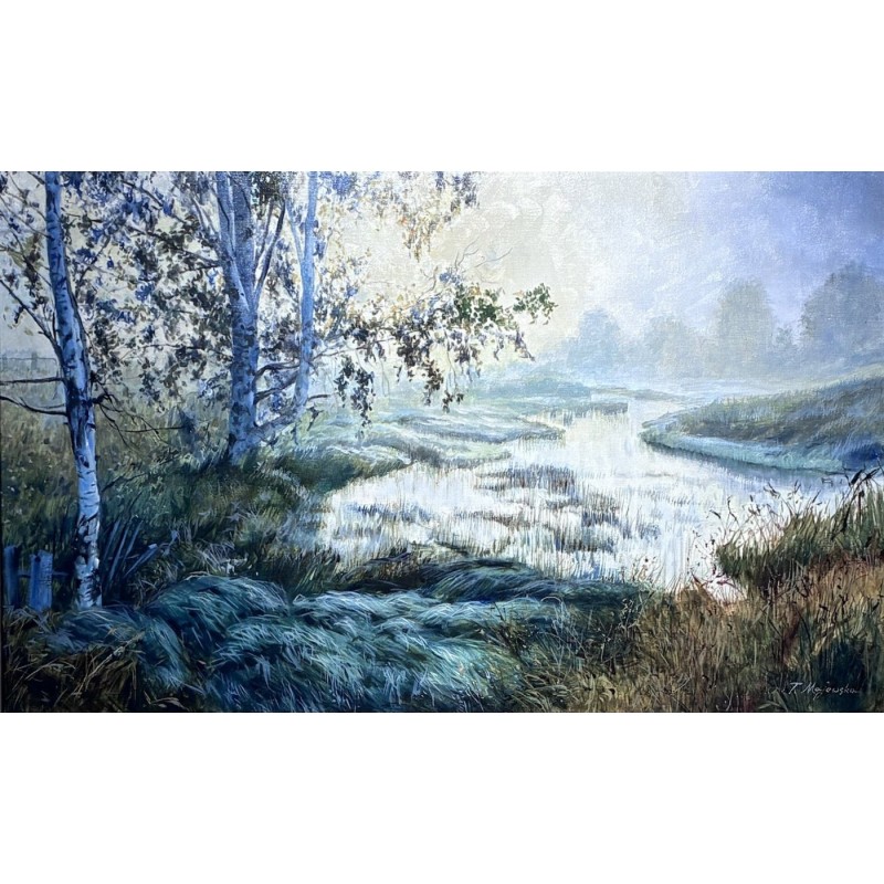 Pejzaż z brzozami 50x80