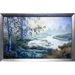 Pejzaż z brzozami 50x80