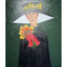 Dama z kwiatami 50x60