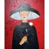 Dama z myszką 50x60