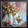 Kwiaty z czajniczkiem 70x70