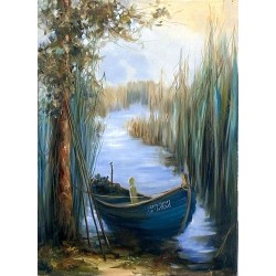 Łódka 40x55