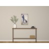 Z cyklu Lady X z psem 40x65 – obraz we wnętrzu